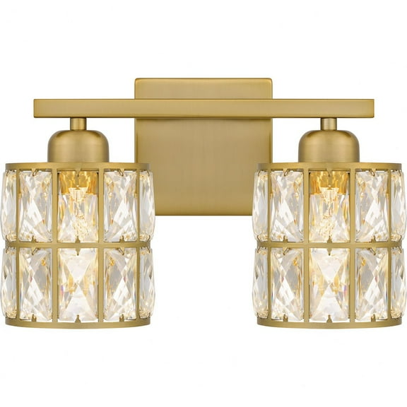 Quoizel Gibson 2-Light Aged Brass Bath Light