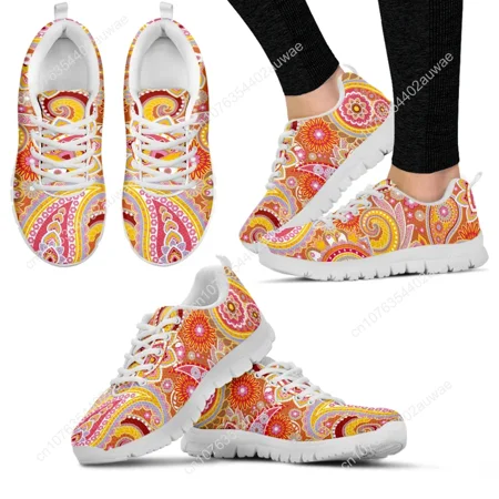 

Sneakers Casual con stampa floreale Bohemia Mandala di marca per donna comode scarpe basse AF Femme Lace Up Zapatos