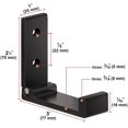 thumbnail image 3 of Gancho para colgar montado en la pared de aleación de aluminio Ganchos plegables para colgar en la pared 90° Con tornillos para cocina, baño, puerta de pared, armario, vestidor montado en la pared R,1 Afortunado Sencillez, 3 of 5