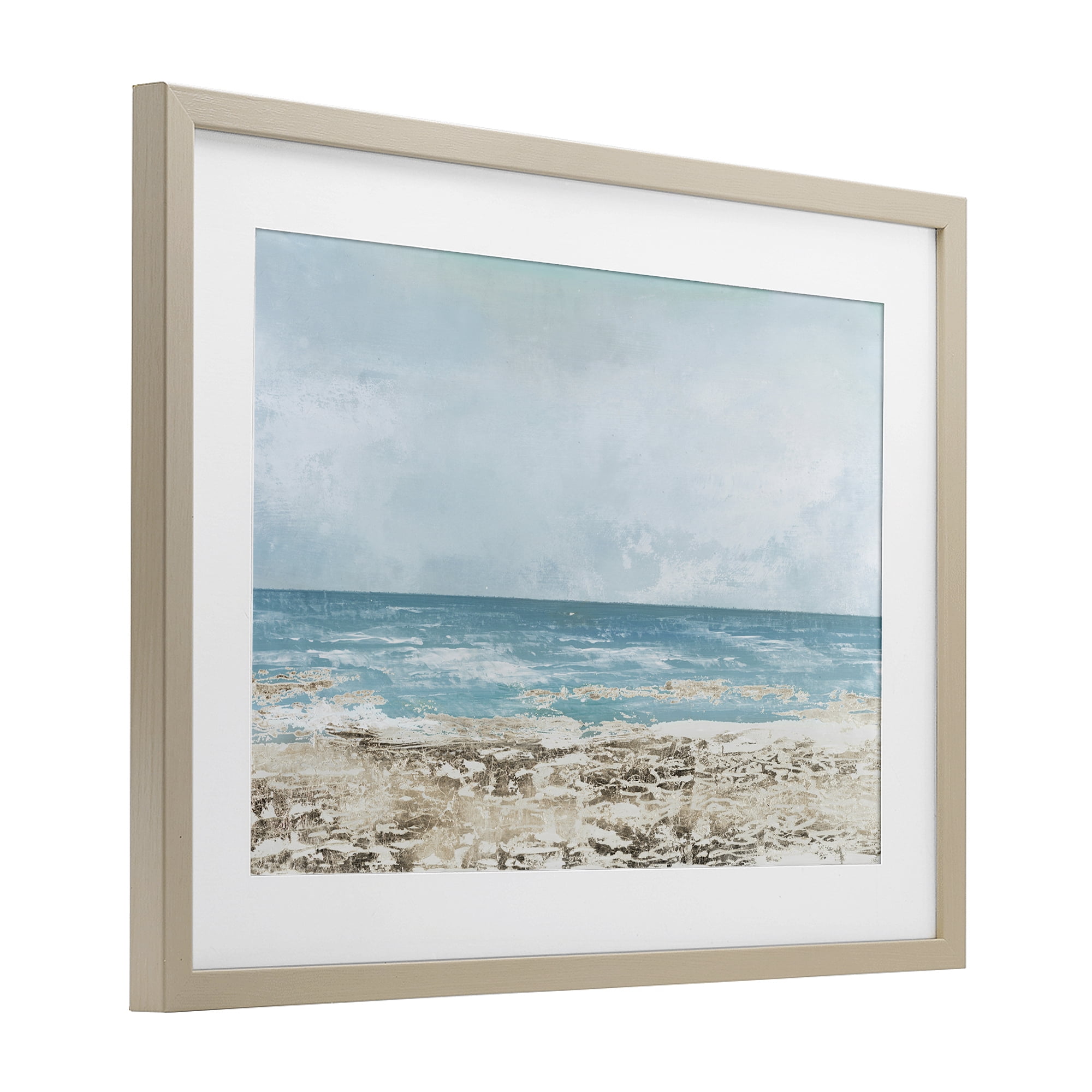 Stupell Industries Peaceful Mood Coastal Scene Birch Framed Print Under Glass, design by Lorenzo Collective
