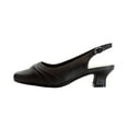 thumbnail image 3 of PEERAGE Mabel Women's Wide Width Leather Low Heel Slingback Pumps, 3 of 11