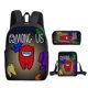thumbnail image 1 of Space Werewolf Killing Among Us Backpack Three-piece Set Backpack Shoulder Bag Pencil Case Three-piece Set (Backpack + Shoulder Bag + Pencil Case), 1 of 1