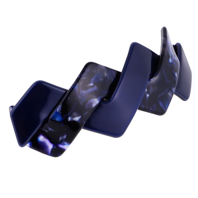 Fancy Wedding Acetato Geométrico Spring Hair Clip Barrette Horquilla para mujer niña Zafiro Yuyangstore Pinza de pelo