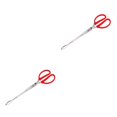 thumbnail image 1 of Billuyoard Pinza antideslizante de acero inoxidable para basura, cocina, marisco, mango largo, pinzas para cangrejos, herramienta portátil para Cabeza curva de 38 cm 2Conjunto, 1 of 6