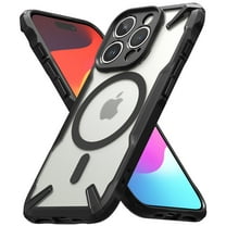 Ringke Fusion-X Magnetic [Compatible with MagSafe] Designed for iPhone 15 Pro Case, Anti-Fingerprint Rugged Shockproof Protective Phone Cover - Matte Black