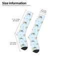 thumbnail image 5 of Fotbe Cartoon Turtle print Women's Men's Novelty Crew Socks Cotton Socks Knee High Socks for Walking,Running,Nurses,Pregnancy, 5 of 9