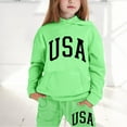 thumbnail image 2 of lnmuld Winter Outfits 2 Piece Stylish Kids Long Sleeve Letter Print Hoodie and Pants Outfit Set for Girls Comfortable Casual Wear Solid Color Size:2-3 Years, 2 of 7