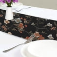 thumbnail image 4 of Yayeee Table Runner 70 inches Long Home Kitchen Dinning Party Decoration, Black Flowers, 4 of 7