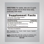 Saw Palmetto 450mg | 250 Capsules | Extract Supplement | by Piping Rock