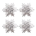 thumbnail image 1 of MasteelfCA 4 Pcs Snowflake Napkin Rings Silver Sparkling Napkin Buckles Metal Napkin Holders Dinning Table Setting for Casual or Formal Occasions (Silver), 1 of 7