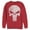 Red, variant on Men's Marvel Punisher Retro Skull Symbol Sweatshirt Red 2X Large