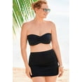 thumbnail image 4 of Swimsuits for All Valentine Ruched Bandeau Bikini Set With Skirt, 4 of 5