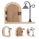 thumbnail image 2 of Cubierta de madera para interruptor de luz de puerta - Toma de corriente a prueba de bebés con lámpara brillante para niños y mascotas, decoración del hogar., 2 of 8
