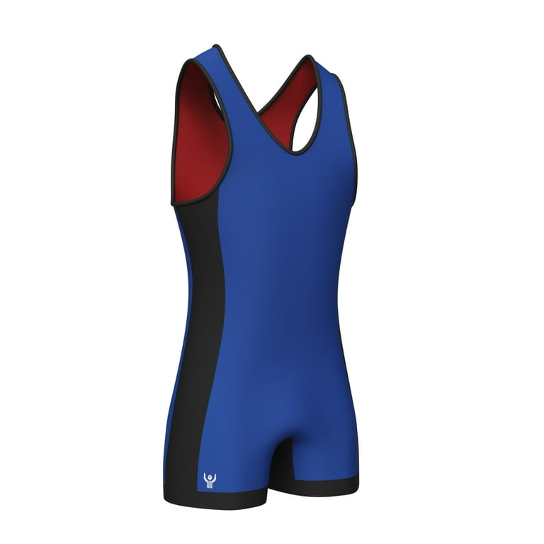 Great Call Athletics Mens Reversible Red Blue Freestyle Wrestling Singlet Adult 3XL