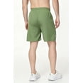 thumbnail image 3 of Zehisen Men's Athletic Shorts Zipper Pockets Quick Dry Lightweight Workout Running Basketball Shorts Green 2XL, 3 of 9