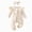 A1120-Beige, variant on NOLDARES Newborn Baby Girl Clothes Jumpsuit Set Ruffle Romper Headband One-Piece Coming Home Outfits Fall Clothes,A1120-White