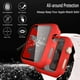 thumbnail image 5 of (2 Pack) Hard Case for Apple Watch 42mm Series 1 with Screen Protector, Full-Body Protective Bumper Case Cover for iWatch Series 3/2/1, Black/Red, 5 of 5