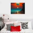 thumbnail image 3 of Orinice Mirage Canvas Wall Art | Serene Moon Landscape Print for Bedroom and Living Room Decor | Aesthetic Minimalistic Home Artwork | Trendy, Classy, and Calming Design by Sansa20x16inch, 3 of 3