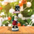 thumbnail image 1 of MVNSFEW Figurine de Bonhomme de Neige en Résine Illuminée Festive de Noël, 1 of 4