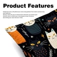 thumbnail image 2 of Cat Inserts with Chair Pillow Covers - Set of 2, Unique Patterns, Various Sizes 16x16, 18x18, 20x20 Inches for Home Decor and Special Occasions, 2 of 6
