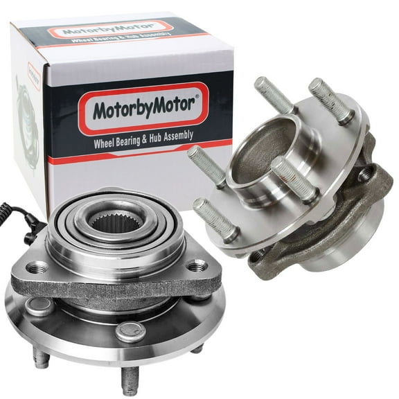MotorbyMotor 513270 Front Wheel Hub and Bearing Assembly Fit 2007-2011 Dodge Nitro, 2008-2012 Jeep Liberty,w/ABS Hub Bearing Compatible with 5 Lugs(2 Pack)