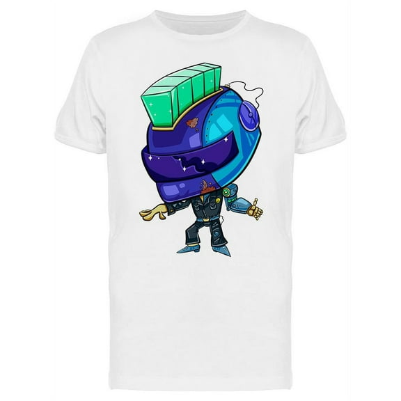 Cartoon Retro Punk T-Shirt Men -Image by Shutterstock, Male XX-Large