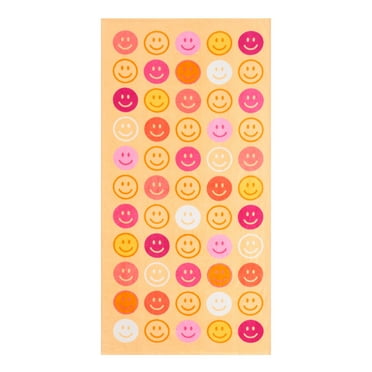 Mainstays Beach Collection Smiley Faces Cotton-Blend Beach Towel