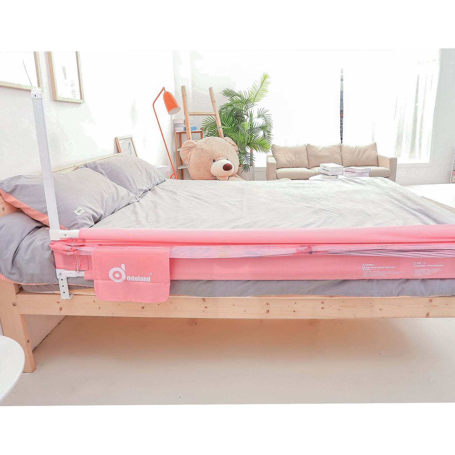 Mesh Safety Baby Bed Rails 70 Inches Pink 2 Pack Walmart Com Walmart Com