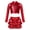 Red, variant on TSSOE Kids Girls Jazz Hip Hop Modern Ballet Dance Clothes Sequins Mock Neck Long Sleeve Crop Top with Culottes Set Silver 6