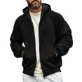 thumbnail image 3 of Bainana Zip Up Hoodies For Mens Long Sleeve Soft Zipper Hoody Solid Color Hooded Shirts Party Wear Fall Outfit Size M, 3 of 7