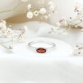 thumbnail image 4 of Rosec Jewels Real Garnet Promise Ring - East West Marquise Ring - AAA Quality - January Birthstone Ring, 14K White Gold, US 12.00, 4 of 9