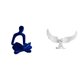 thumbnail image 1 of Figura de Pensador Abstracto Estatua de Pensador Abstracto Escultura de Ángel Estatua de Ángel Resina Artística Forma Moderna Adecuada para Familia, a, 1 of 8