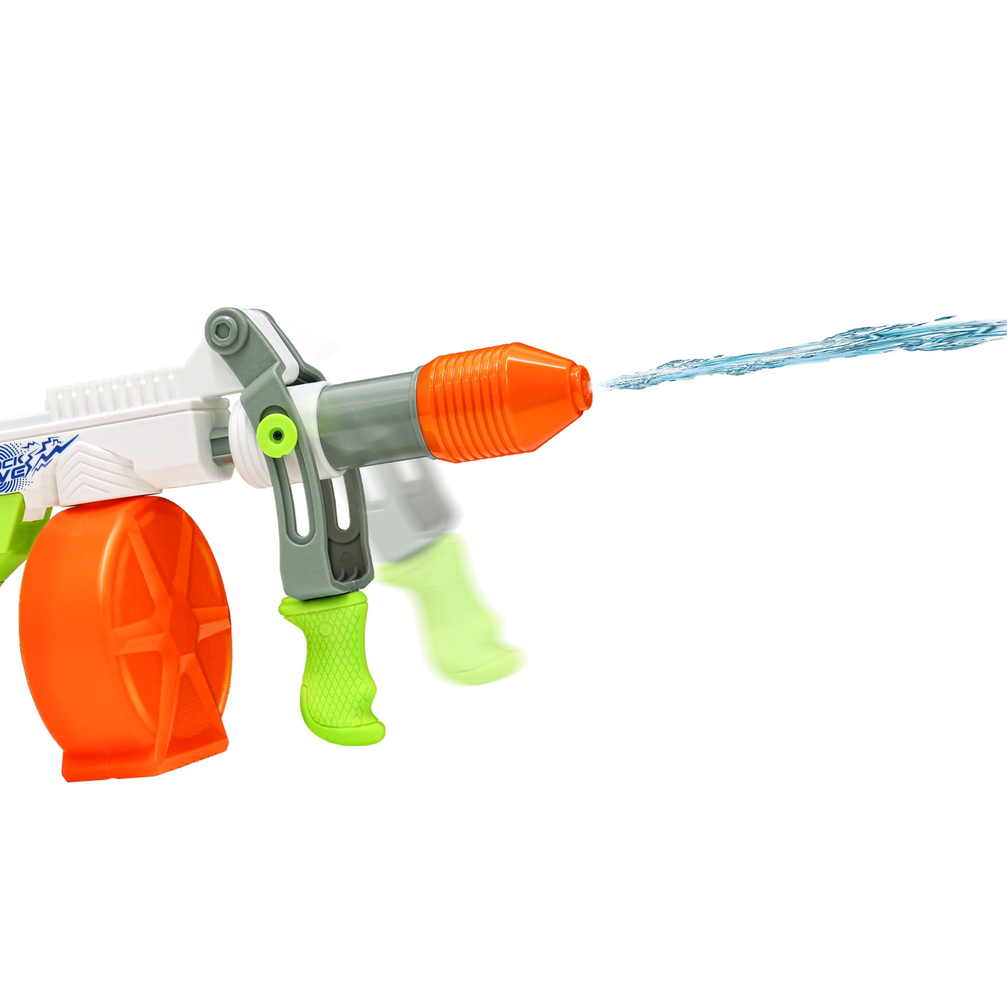 Lanard: Water Blaster - Shockwave - Green-White-Orange, Pump Action Extreme Drencher Toy, Sprays Water Up To 27ft, 23.6oz Tank, Outdoor Play, Kids 4+