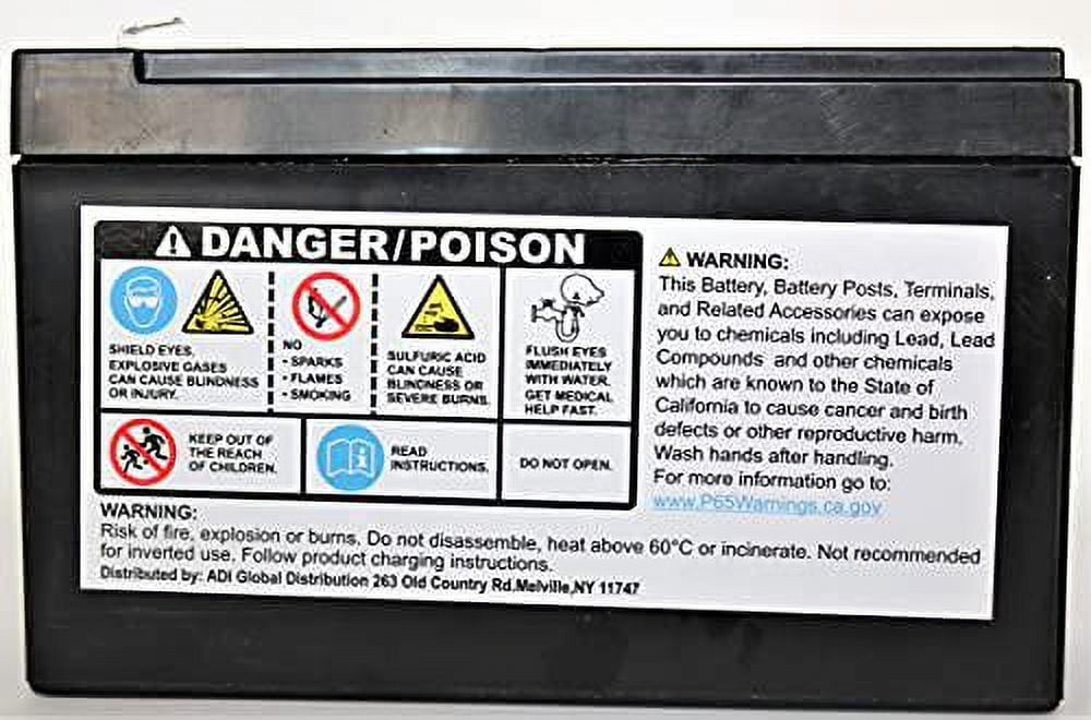UltraTech Sealed Lead-Acid 12 Volt Vehicle Battery, 850 CCA