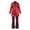 Wine, variant on Red Princess Dress Halloween Cosplay, Rise of Red Halloween Costumes, Long Sleeve Red Outfit for Women, for Cosplay Party Masquerade, L