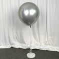 thumbnail image 3 of Conjunto de 10 globos de plata de metal de cromo de 18 pulgadas KIRIKOU grandes globos redondos de látex grueso de helio para la decoración de la fiesta de graduación de la boda de cumpleaños, 3 of 5