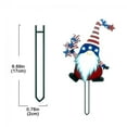 thumbnail image 4 of Danhjin 4th of July Memorial Day Decorations Outdoor,Patriotic Gnome USA Veterans Day Yard Sign with Stakes,Outdoor Lawn Independence Day Decorations, 4 of 5