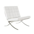 thumbnail image 1 of Fauteuil Barcelona en Cuir et Acier Inoxydable Pavilion - Qualité Contractuelle, 1 of 7