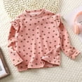 thumbnail image 2 of JAHH Girls' Autumn and Winter Floral Base Shirt Flying Sleeve Autumn T Shirt Little All Base Shirt Long Sleeve Shirts Round Neck Tunic Tops Casual Blouses(3-4 Years,PK1), 2 of 9