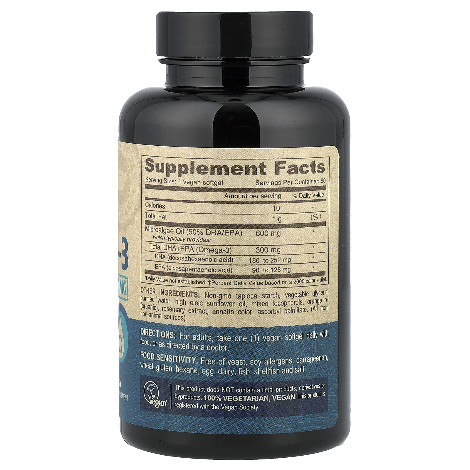 Deva Vegan Vitamins Omega 3 DHA EPA - 90 softgels