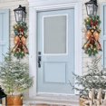 thumbnail image 5 of Cordless Christmas Stairway Swag Garland,Staircase Decorations for Home Decor,Christmas Wreaths for Front Door Holiday Wall Window Hanging Ornaments,for Stair Rail Banister Party Festive Decor, 5 of 9