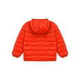 thumbnail image 4 of Doomiva Kids Girls Boys Winter Coat Puffer Jacket Long Sleeve Hoodie Lightweight Down Coat Outerwear Orange 9-10, 4 of 7