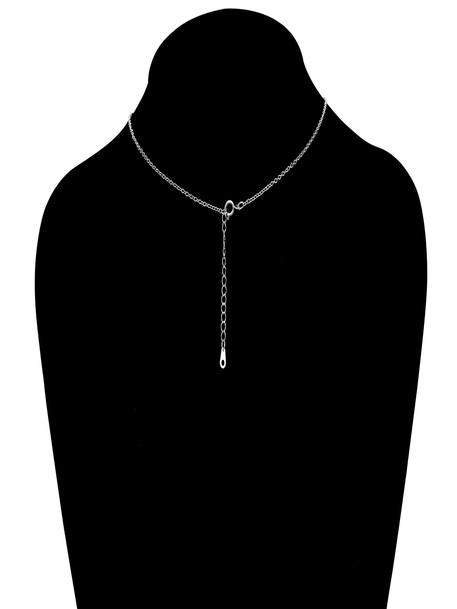 Believe by Brilliance Women's Crystal Mom Pendant and Ear Set in Fine Silver Plated Brass