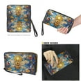 thumbnail image 4 of ZUXONGSY Stained Glass Bee Daisy Flower Print Tote Bag with Purse Lightweight Leather Handbag and Wallet Set for Women Waterproof Totes Top Handle Handbag with Matching Clutch Purse, 4 of 4