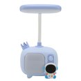 thumbnail image 2 of Linda lámpara de escritorio LED de 360 grados de flexión USB recargable ciclo de luz suave lámpara de escritorio lámpara de noche para dormitorio hogar azul, 2 of 5