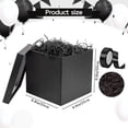 thumbnail image 2 of 10" Large Gift Box with Lid and Ribbon, Black Gift Box with Paper Filler for Birthday, Wedding, Valentine's Day, Father's Day, Anniversarry Presents Wrapping., 2 of 6