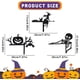 thumbnail image 2 of Letrero decorativo para esquina de puerta de Halloween, adorno de madera para puerta de Halloween, decoración de marco de puerta de madera, decoración del hogar de Halloween, letrero de puerta de Hall, 2 of 8