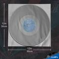 thumbnail image 2 of 50 Anti Static Inner Record Sleeves for Vinyl LP Records - 12 inch/30 cm, Square, Translucent - Album Record Protective Plastic Covers for Storage - by, 2 of 8