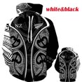 thumbnail image 3 of Sudadera con capucha de manga larga con estampado 3D para hombre, suéter con estampado maorí, sudadera holgada de gran tamaño, ropa de calle de primavera y otoño, 3 of 5