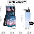 thumbnail image 3 of Insulated Water Bottle Carrier Bag Sleeve with Strap Crossbody for 20/24/32/40oz Tumbler,Water Bottle Holder Sling Bag with Pocket Gifts for Women Men Adults, 3 of 7